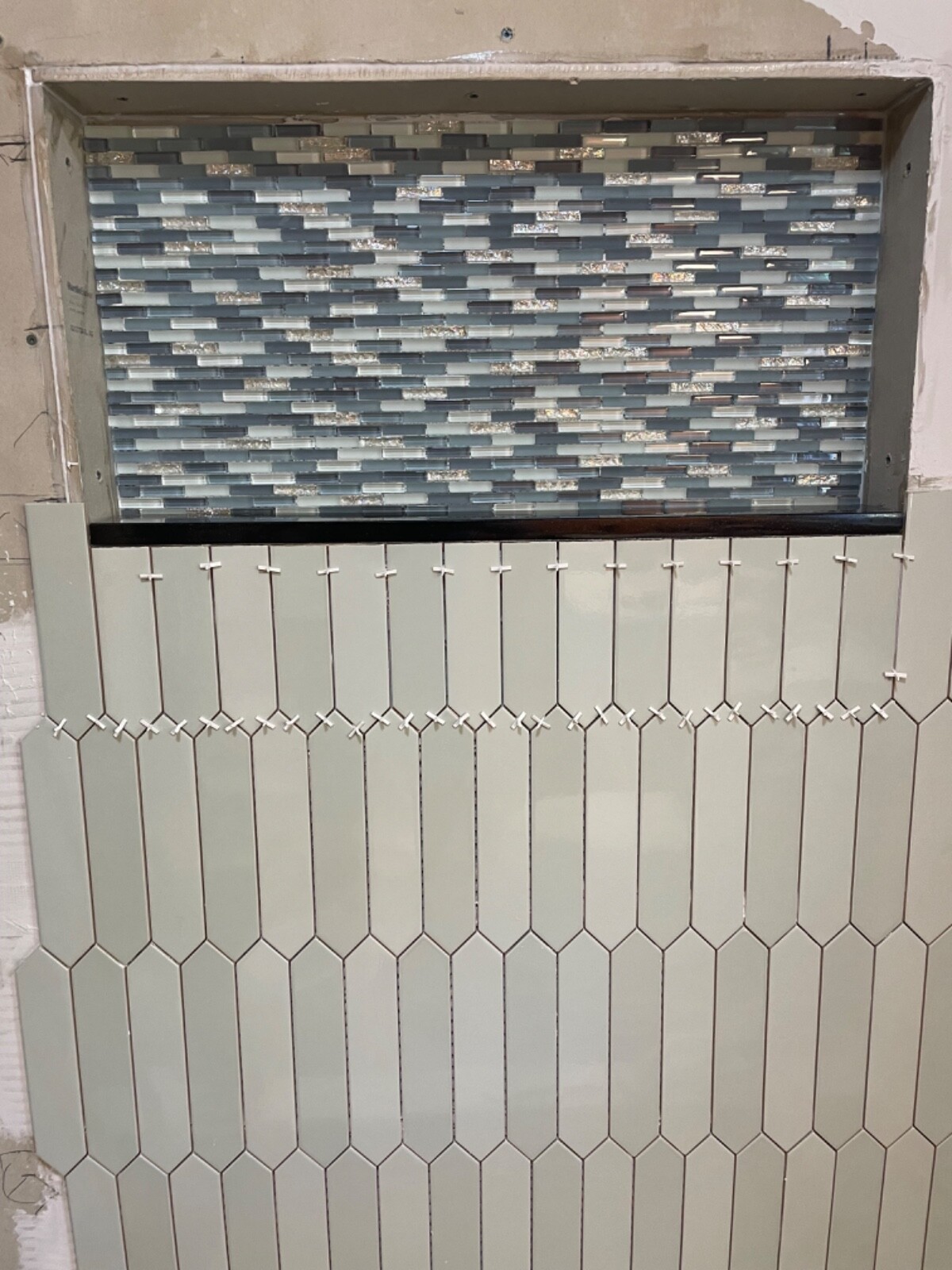 Shower tiles (halite green) new in box 