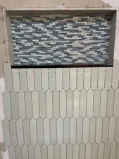 Shower tiles (halite green) new in box 
