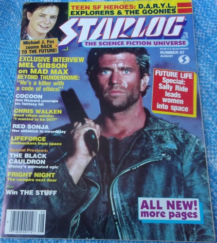 Starlog Magazine #97 August 1985 Back To The Future Mad Max Goonies Red Sonja