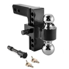 2'' Receiver 6'' Drop Hitch Ball Mount For Chevy Silverado GMC Sierra 1500 2500