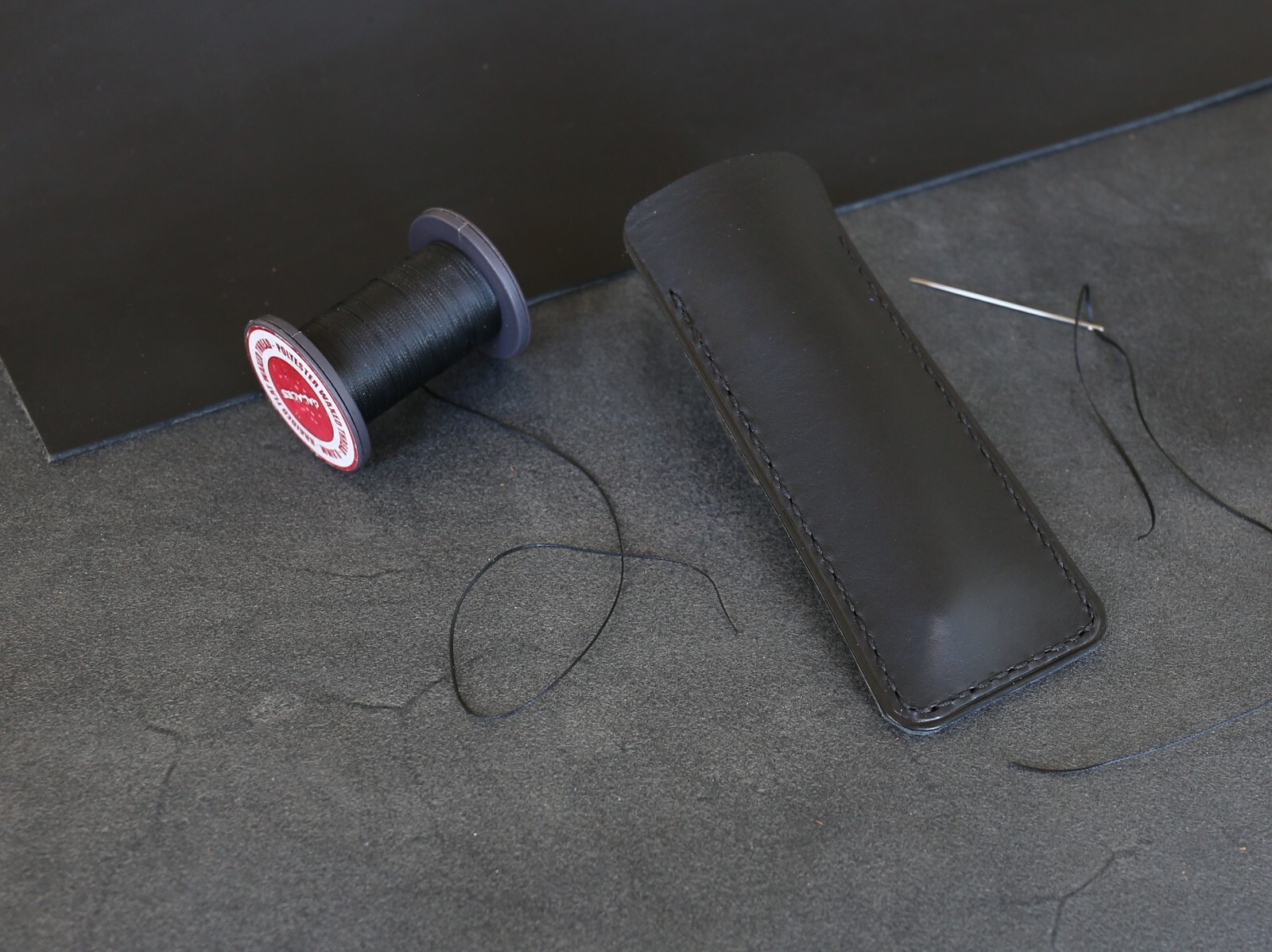 Leather Folding Blade Knife Sheath, Black Leather Knife Sheath, EDC Tools Pocket