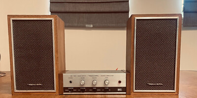 REALISTIC SA-100 Amplifier +Minimus 8  Speakers -Compact System