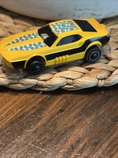 Tyco/afx Mustang Funny Car Yellow/Black/Chrome Lighted Rare Runs    