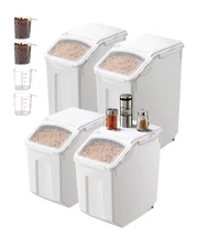 Ingredient Bin Dog Food Container Airtight Kitchen Storage  3.5Galx2 + 4.5Galx2