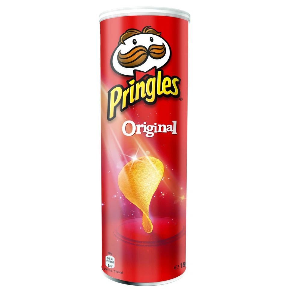 1 x TUBO PATATINE PRINGLES ORIGINAL CLASSICHE 175 GR ROSSE CRISPS PATATINE