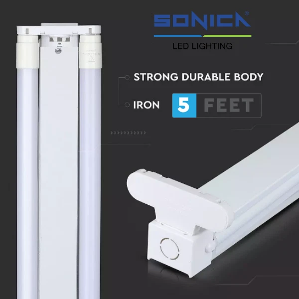 Double tube on sale light fitting