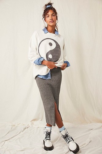 YIN YANG PULLOVER CREW SWEATSHIRT | eBay