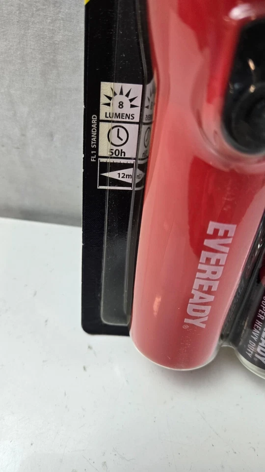 Eveready Linterna LED Económica Paquete Doble Rojo/Azul Paquete de 2 Luces y Baterías Foto 4 de 4