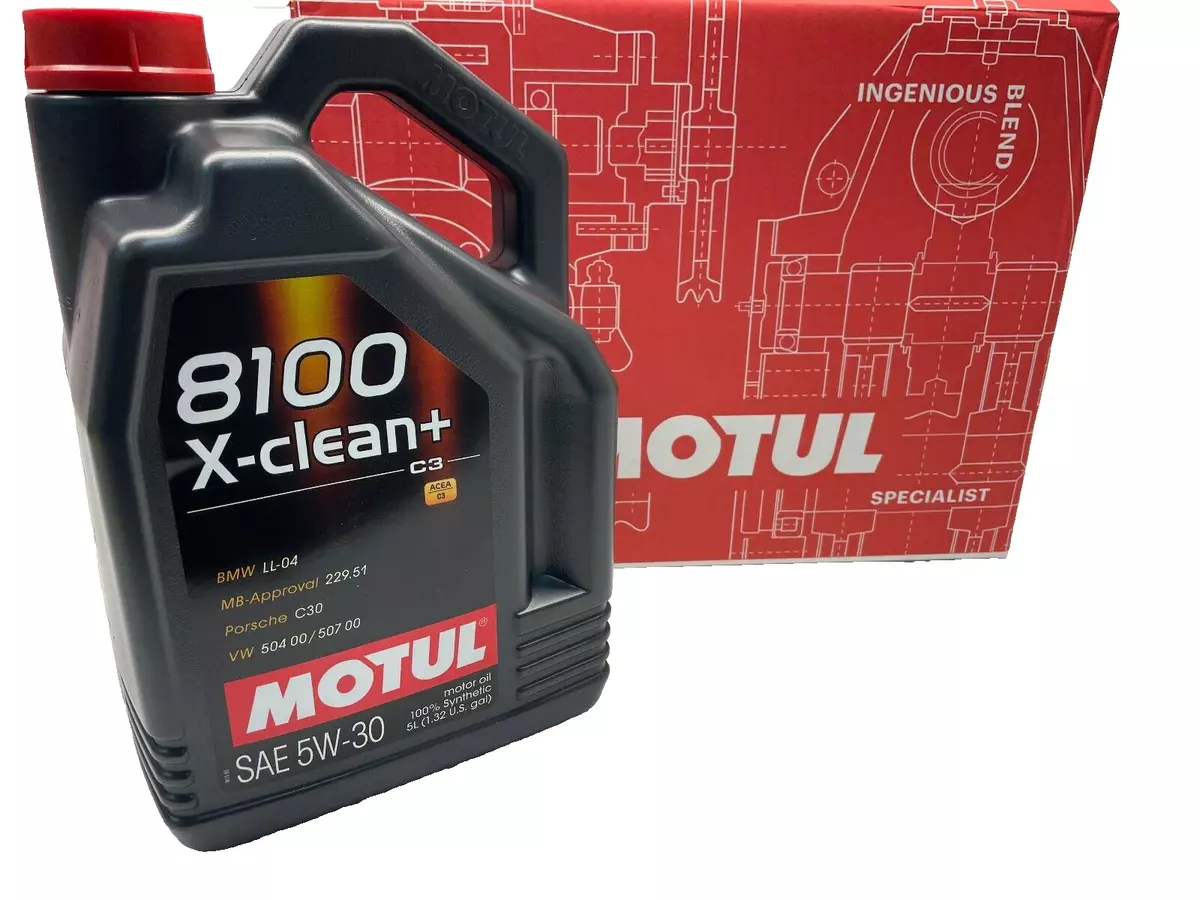 Motul 8100 X Clean 5w 30 5w30 Fully Synthetic Car Engine Oil 5 Litres 5L