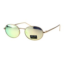 Unisex Oval Sunglasses Metal Frame Vintage Retro Fashion UV400