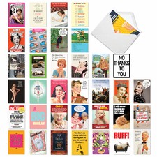 36 Asst'd Set Funny Everyday Greeting Cards w/ 5x7" Env. - Big Laughs