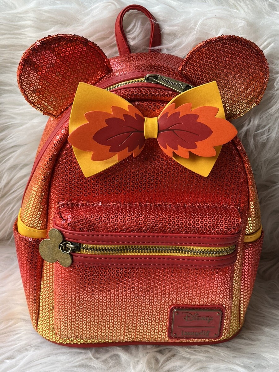 Loungefly Disney Fall Sequin Minnie Mouse Ombre Mini  display picture 1