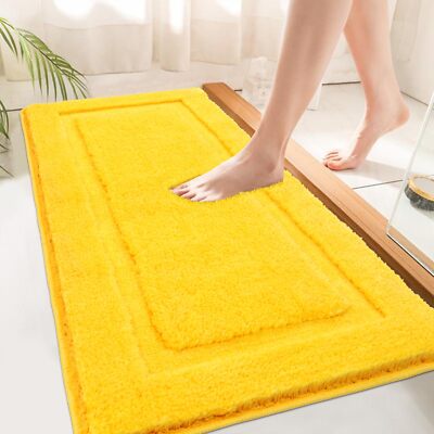 Super Soft Bathroom Runner Rug 24''x60'' Long Wide Bathroom Mat Non Slip Washab...