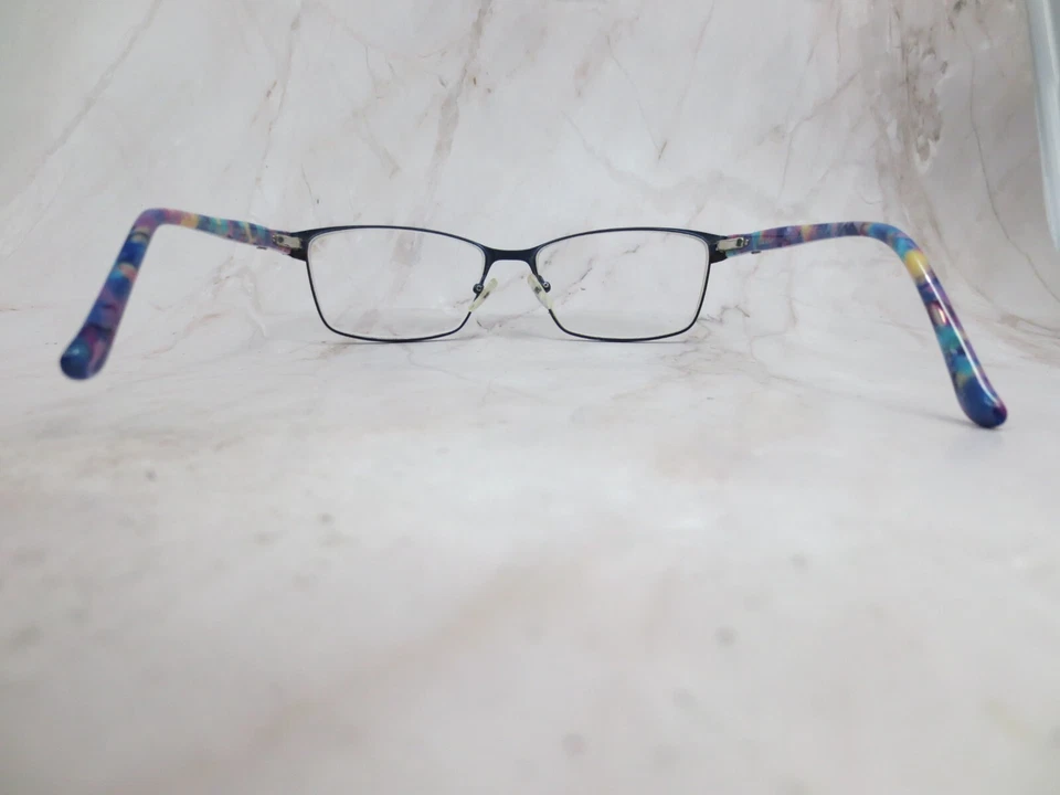 Женская оправа для очков Nicole Miller Carman C05 темно-синяя половина обода 57-16-140 - Изображение 4 из 4