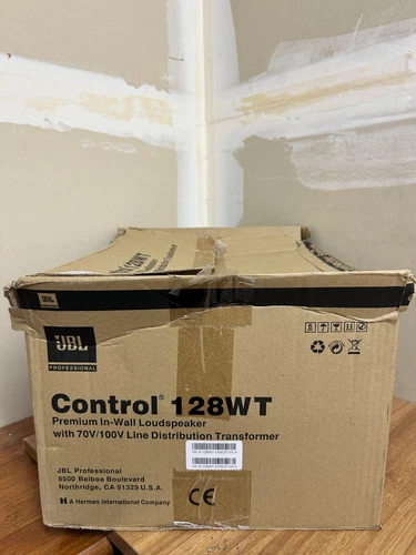 JBL Control 128WT 8" 2-Way 120W In-Wall 70V/100V Installation Speaker, Single