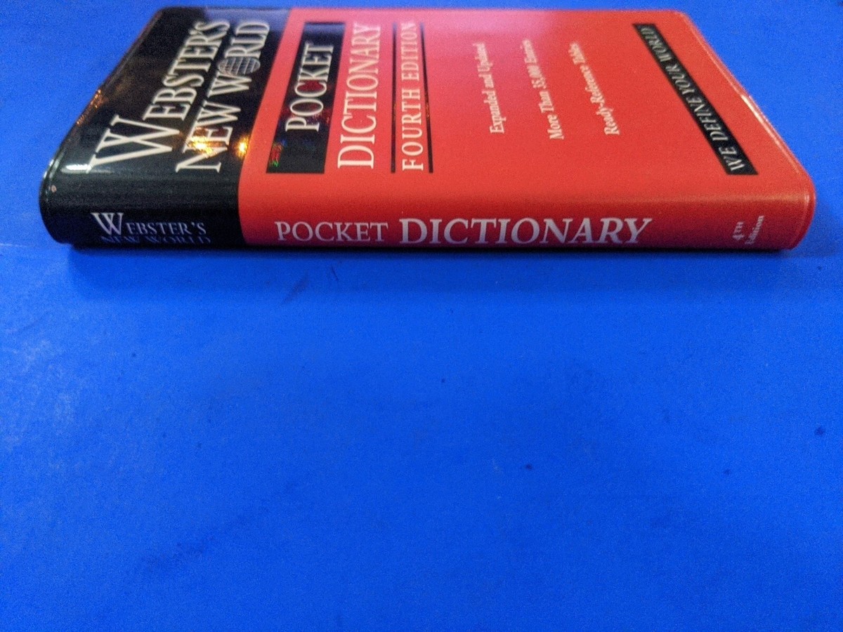Webster's New World Pocket Dictionary 4th Edition | eBay
