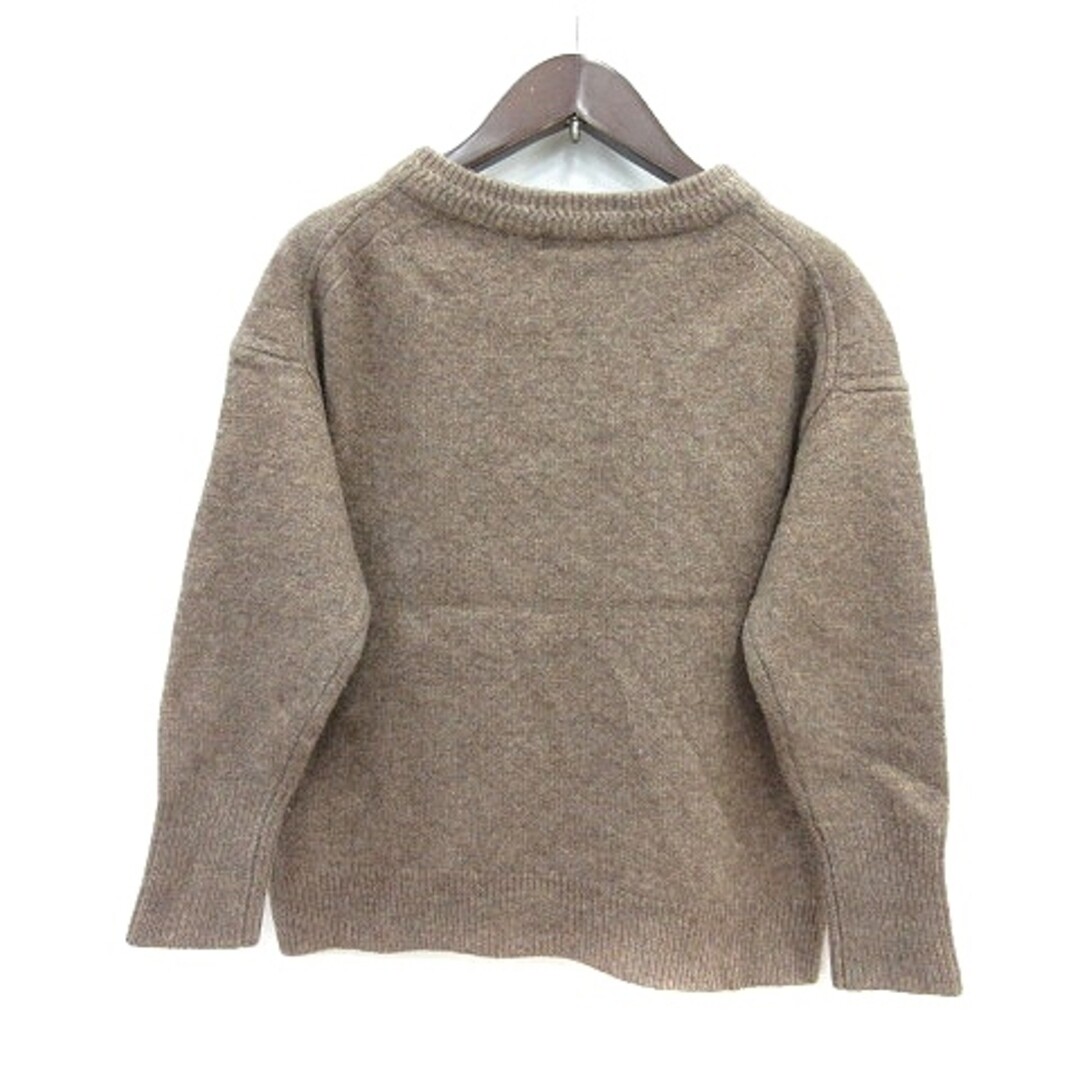BAYFLOW KNIT SWEATER LONG SLEEVE WOOL 2 S BROWN Used 