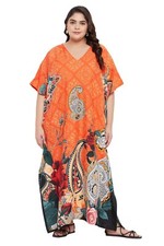 Womens Kaftan Dress Kimono Plus Size Maxi Beach Summer Sundress Boho Nightdress