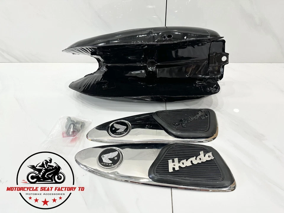 66-67 Honda SS50 Fuel Gas Tank. 71-72 SS50E In Black Primer SS50V CD50 CL50 New. - Image 4 of 4