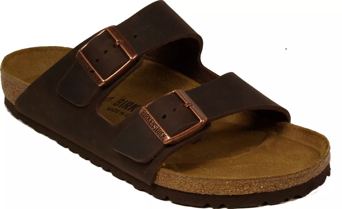 BIRKENSTOCK 052531 ARIZONA Habanna Waxy Leather NORMAL WIDTH NEW Brown