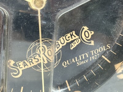 SEARS ROEBUCK & CO CRAFTSMAN シアーズ 置き時計 Vintage Craftsman Sears Roebuck & Co Steel Circular Saw Blade Shop