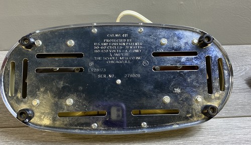 Vintage Dr. Scholls Electric Dual Foot Vibrating Massager No. 411 - Color Cream - Picture 10 of 11