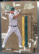 2004 Donruss Leather & Lumber Eric Chavez (#105) Gold /25