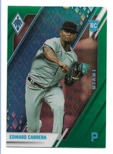 Edward Cabrera 2022 Chronicles Phoenix Green RC #6 #05/75 Miami Marlins Rookie