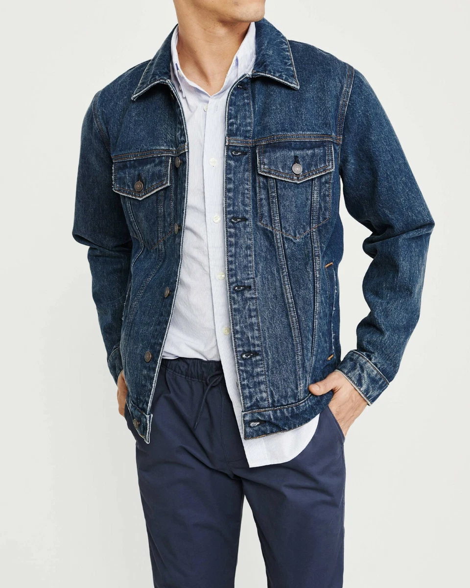 Abercrombie & Fitch Men's Denim Trucker Jacket