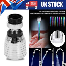 Multi Colour Changing Led Tap Faucet Kitchen Bathroom Sink Water Light Lamp