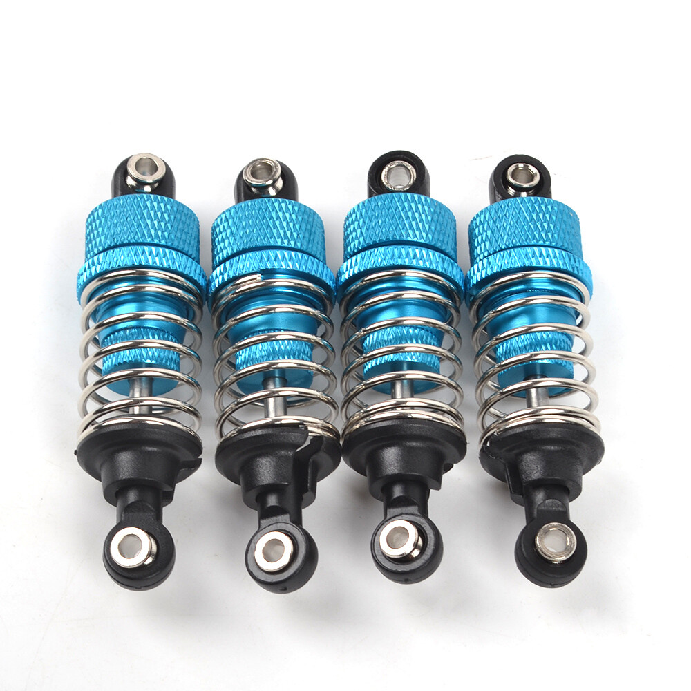 MANGRY 4 Stuks Schokdemper Demper Fit for Tamiya TT01 TT02 TA05 TL01 TA03 MF01X M05 M06 1/10 Rc Auto upgrade Onderdelen (Color : Blue