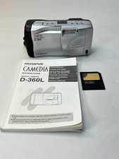 Olympus Camedia D-360L 1.3 Megapixel Digital Camera Plus Memory Card Manual