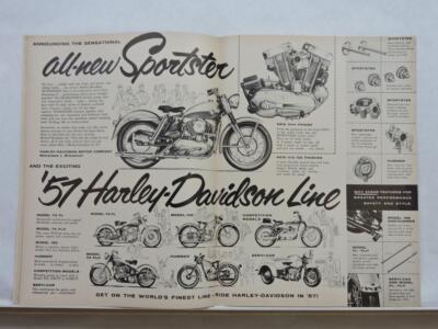 Cycle Magazine October 1956 Harley-Davidson Sportster Triumph