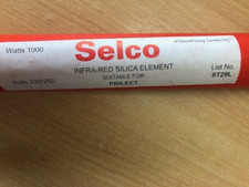 SELCO infra-red silica electric heating replacement element PRILECT ST29L