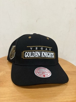 Vegas Golden Knights Mitchell & Ness NHL Pro Fit Snapback Hat Cap Black NWT