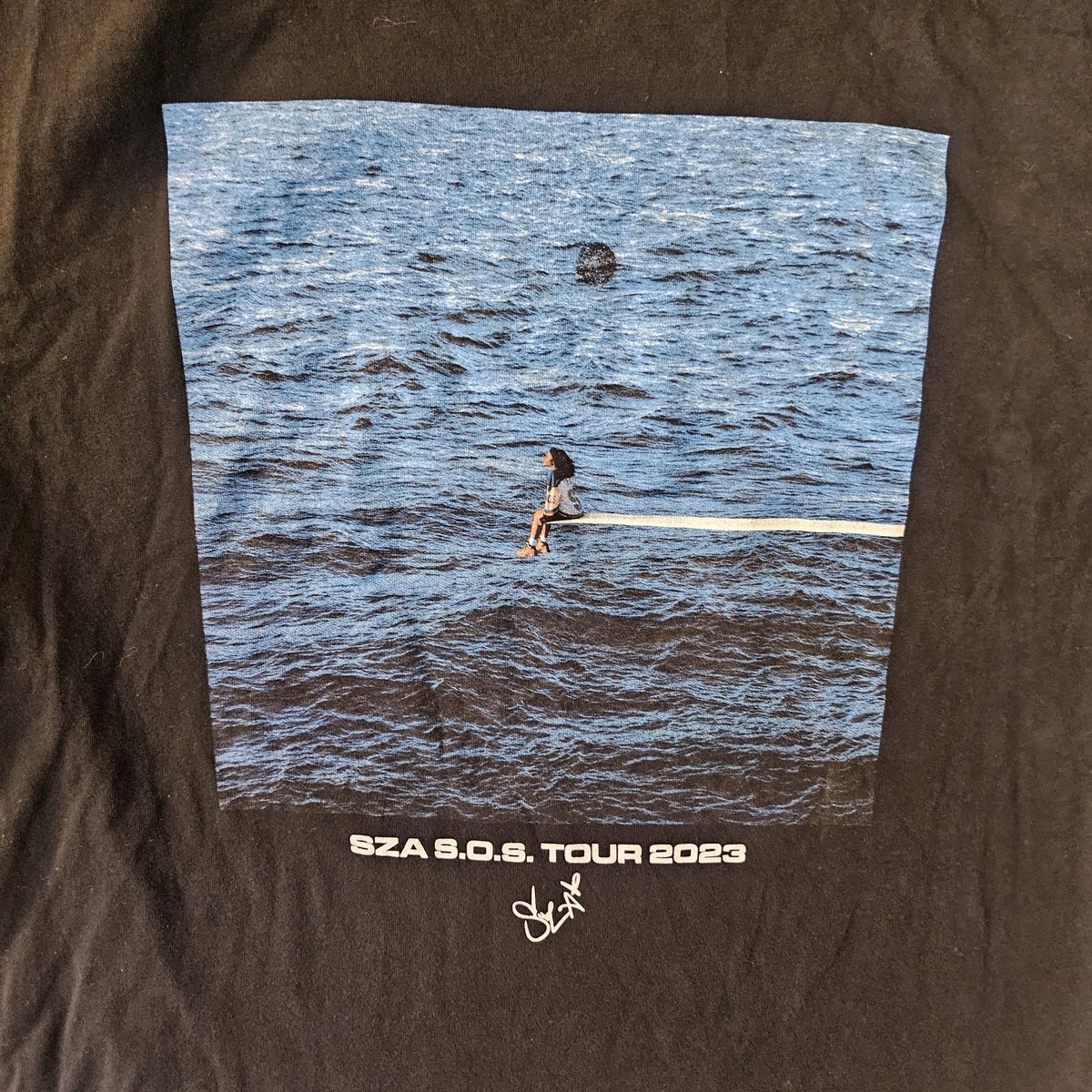 SZA SOS Concert 2023 Tour Black Shirt Size M Read Description | eBay