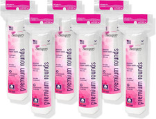 Swisspers Premium Cotton Rounds   100 Count Pack of 6 - 100 Pure Cotton - Sof