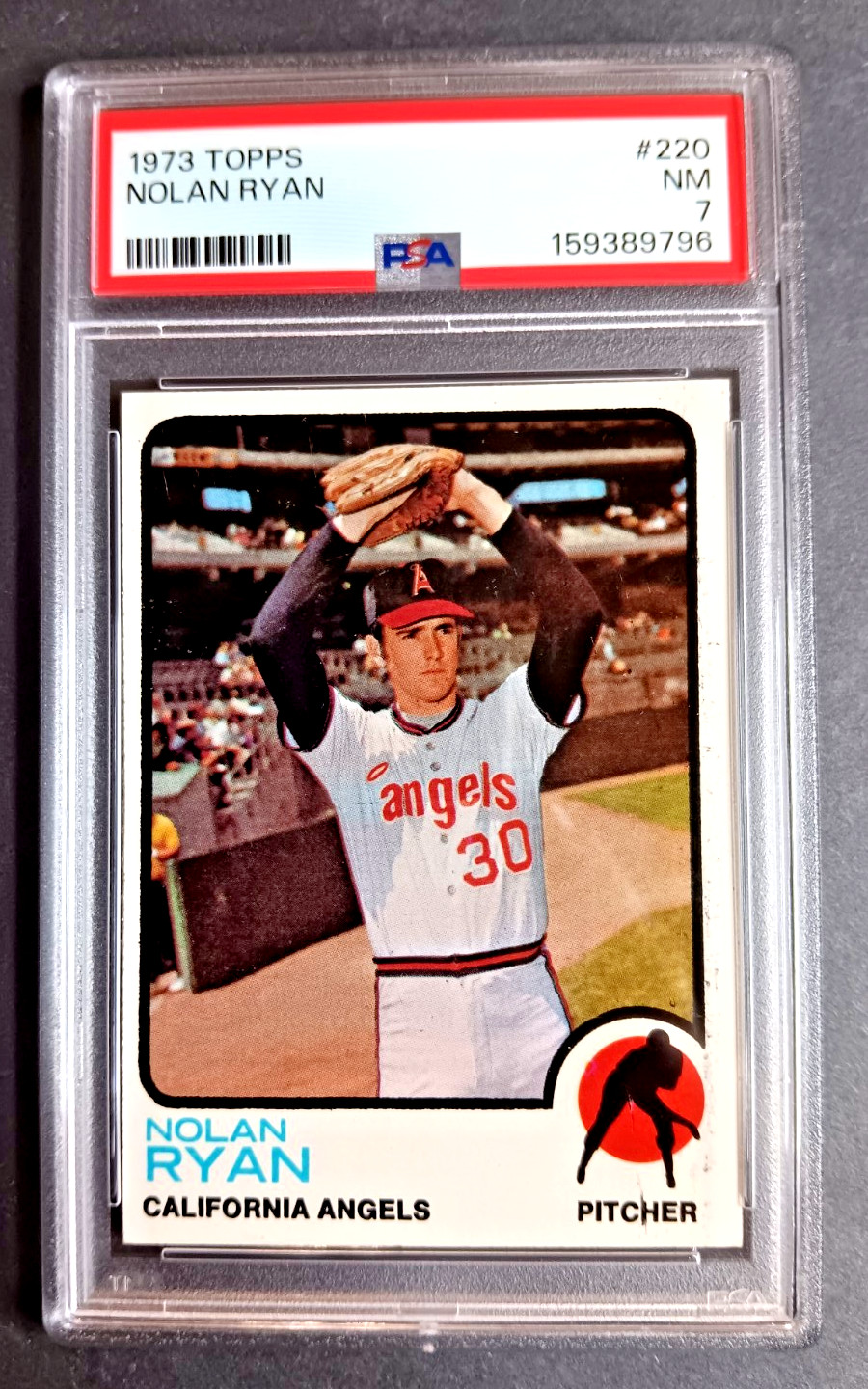1973 Topps #220 Nolan Ryan PSA 7 Angels