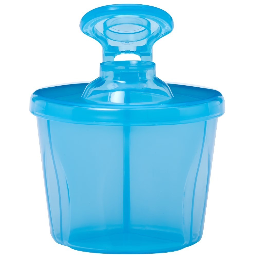 27 oz Baby Formula Dispenser with Snap-On Lid and Travel Lid, Blue, Single Pack