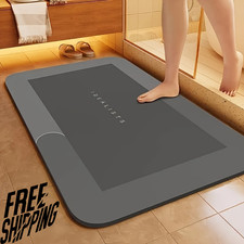 SUPER Water Absorbent Bath Mat Non-Slip Quick Dry Bathroom Shower Rug 24"/32"