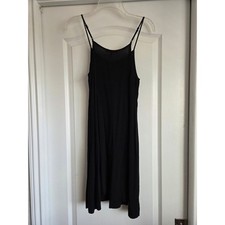 Maje Black Spaghetti Strap Mini Dress Size 3 LBD Little Black Dress Minimalist