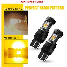 Error Free 7440 7443 Led Turn Signal Parking Daytime Light Bulbs Whiteamber 2x