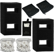 2 Set Aquarium Filter Media Kits Compatible with Fluval Flex 15 Gal Desktop Aq