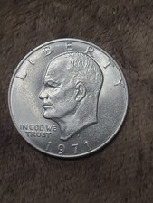 Brilliant 1971 D Eisenhower "Ike" Dollar "Eagle landing" Coin Mint Luster KM#203