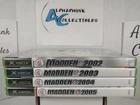Lot Of 4 Madden NFL Football Xbox Games Madden (2002-2005) CIB & TESTED