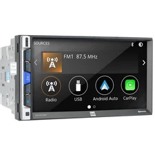 Dual Tech 7" 2DIN Touchscreen Media Receiver NO CD w/Appple Carplay  XDCPA10BT