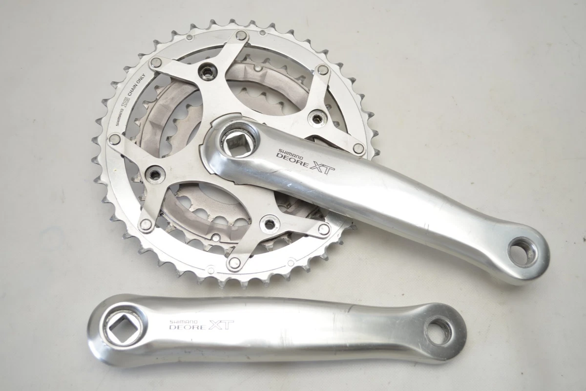 Bicycle Cranksets with Triple Chainrings 175 mm Crankarm for