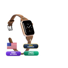 Wearlizer Slim Rivet Leather Compatible Apple Watch Bands