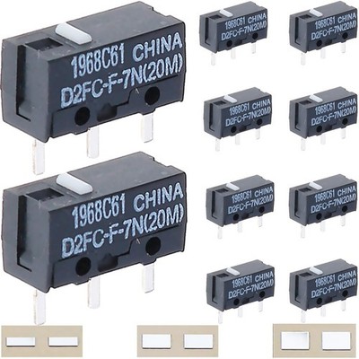 10 Stück D2FC-F-7N(20M) Mikroschalter-Modul Net Click Switch mit Maustaste