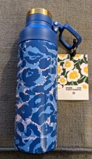 Diane von Furstenberg x Target Blue Leopard Print Insulated Stainless Bottle 20